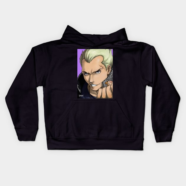 Kanji Tatsumi Kids Hoodie by Lunatyk